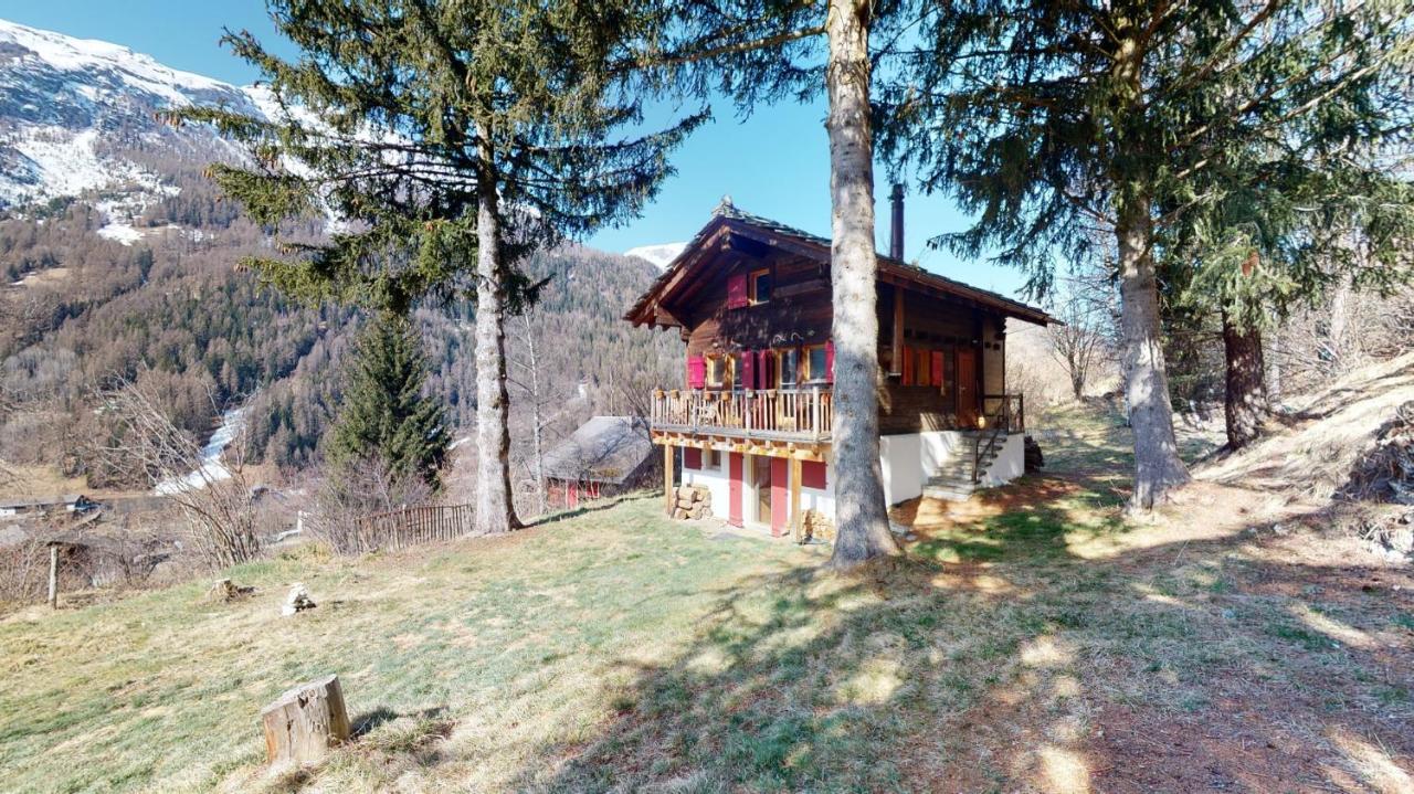 Idyllic Chalet In Evolene, With View On The Dent Blanche And The Mountains Apartment Exterior foto